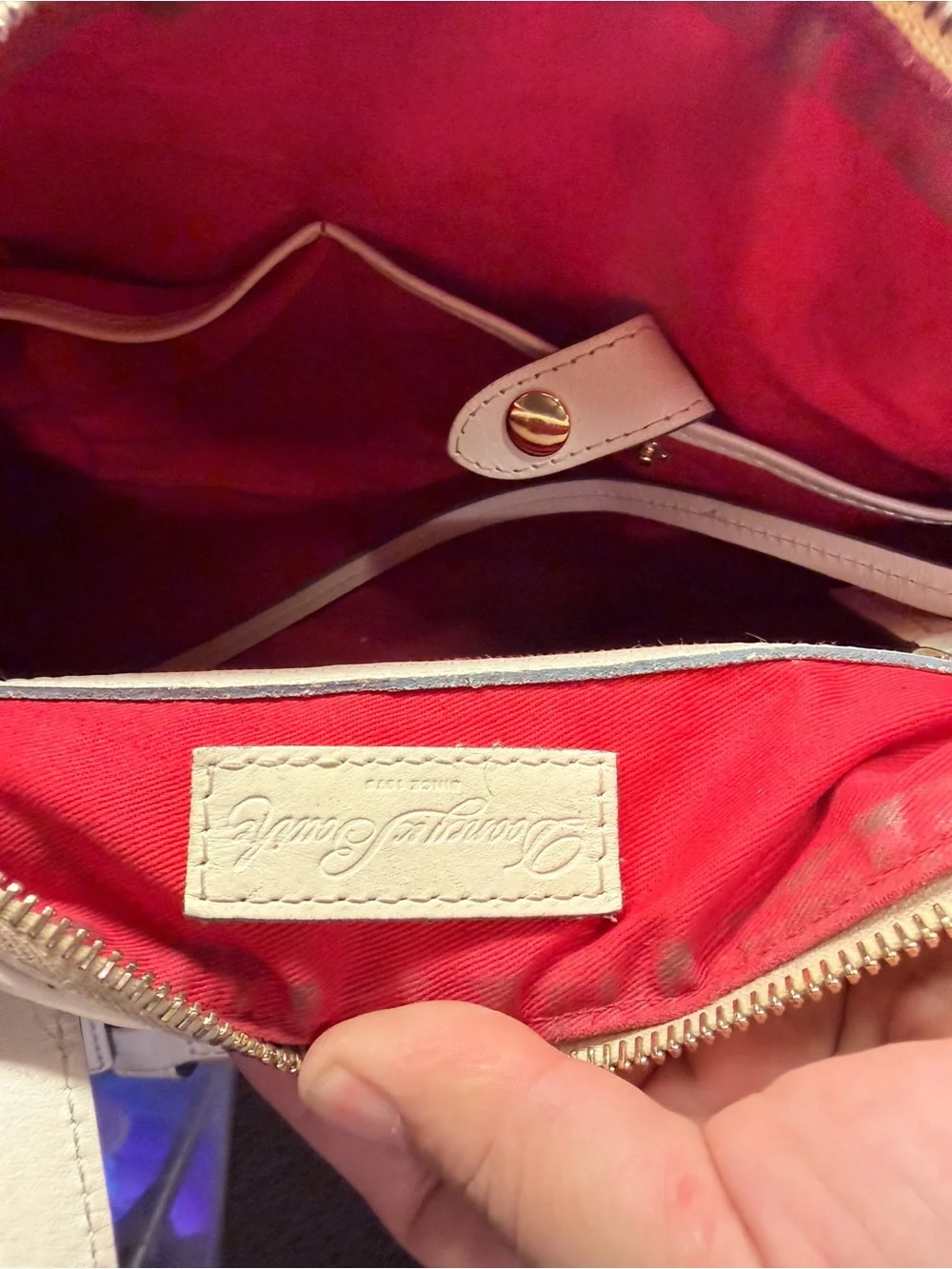 Dooney & Bourke Panama barrel satchel bag